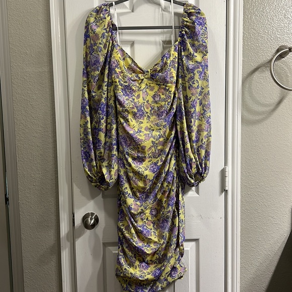 For Love and Lemons Maui Ruched Midi Dress - Picture 6 of 8